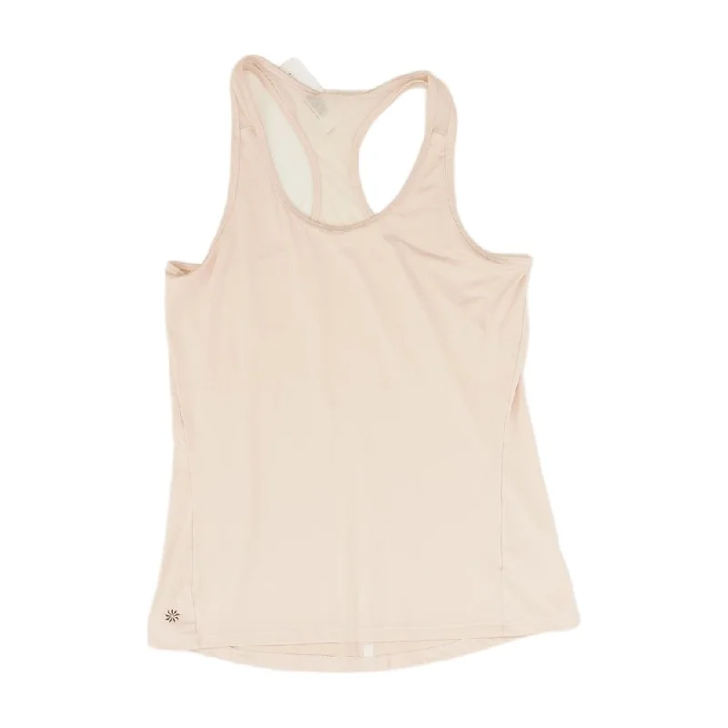 Beige Solid Active Tank